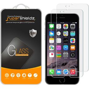 Supershieldz (2 Pack) Designed for iPhone 8 Plus and iPhone 7 Plus (5.5 inch) Tempered Glass Screen Protector, Anti Scratch, Bubble Free