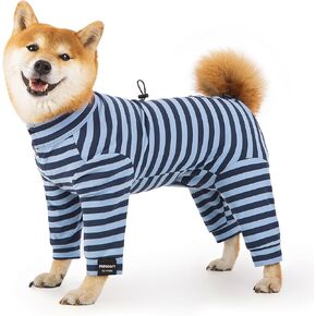 Dog Winter Warmer Fleece Onesie, Bodysuit for Small Medium Large Dogs, Stretchy Cold Weather Pet Warmer Jumpsuit Puppy Onesie Lightweight, Gray, 3X-Large