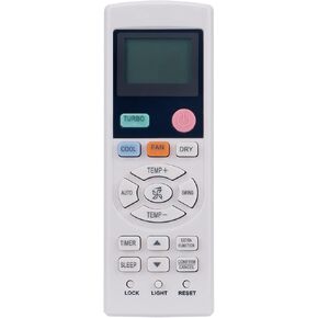 0010401511AE AC A/C Remote Commander Universal Replacement Compatible with Haier Air Conditioner YL-HD13 YLHD13 AS09GS1ERA AS12GS1ERA AS50TDDHRA-CLC 1U12BS2ERA 1U09BS2ERA HSU109VHG-G HSU218VHG-W