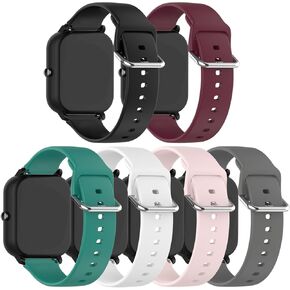 E ECSEM Bands Compatible for Hwagol Sport Band Silicone Wristbands Straps Replacement for Hwagol G20 & Hwagol G28 Smart Watch for Men Women