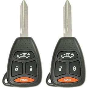 Keyless2Go Replacement for Keyless Remote Head Key Fob 4 Button KOBDT04A and OHT692427AA (2 Pack)