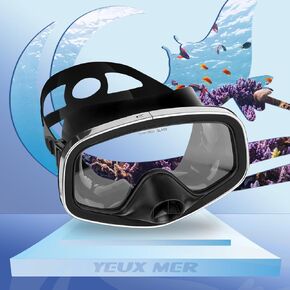 Scuba Mask with Drain Valve Wide View Suitable for Adults Scuba Diving, Free Diving, and Snorkeling Goggles Mask…