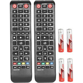 【Pack of 2】 Compatible with AK59-00149A Samsung DVD Player Remote for Samsung DVD BLU RAY DISC Player BD-J5100 BD-ES5000 BD-J5700 BD-F5100 BD-ES5300 with Batteries