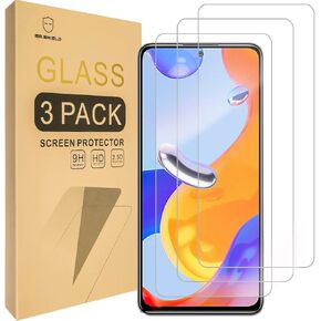 Mr.Shield [3-Pack] Designed For Xiaomi Poco X4 Pro 5G [Tempered Glass] [Japan Glass with 9H Hardness] Screen Protector with Lifetime Replacement