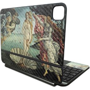 Carbon Fiber Skin Compatible with Apple Magic Keyboard for iPad Pro 11‑inch (M4) 2024 - Birth of Venus - Premium 3M Vinyl Protective Decal Cover - Easy to Apply | Crafted in The USA by MightySkins