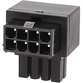 MOMOJIA 8Pin Graphics Video Card Connector Mainboard CPU 8pin Power Steering Connector 90 Degree Adapter 8pin Female to 8 Pin Male Power Adapter GPU Power Connector