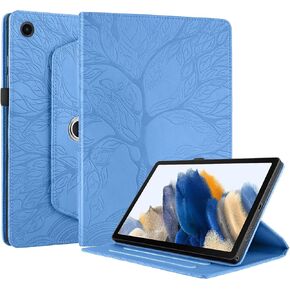 Rotating Case for Samsung Galaxy Tab A8 10.5'' 2022 Case SM-X200/X205 PU Leather Cover Lightweight Flip Stand Shell for Galaxy Tab A8 10.5 inch Tablet-Rose Gold