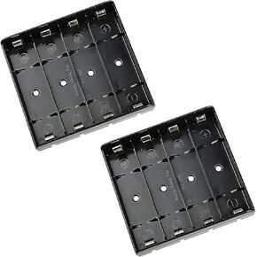 21700 Battery Holder Box Case for PCB Projects, 4-Pack, 3-Slot Each
