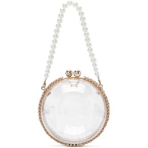 CARIEDO Women's Rhinestones Evening Handbag Acrylic Clutch Bridal Purse for Wedding Prom Night Out Party