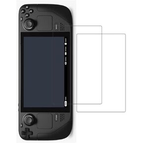 واقي شاشة من الزجاج المقسى لجهاز Steam Deck 7.0 بوصة 2021 و2022/Steam Deck OLED 7.4 بوصة 2023، مضاد للتوهج، صلابة 9H، سهل التركيب، شفاف عالي الدقة، عبوتان in Kuwait