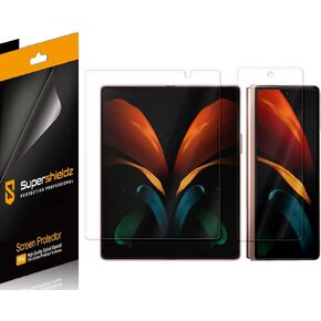 (2 Pack) Supershieldz Designed for Samsung Galaxy Z Fold 2 5G Screen Protector, (Full Coverage) High Definition Clear Shield (TPU)