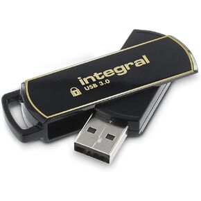 Integral 64GB Secure 360 Encrypted USB3.0 Flash Drive (256-bit AES Encryption)
