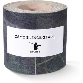 Camo Silencing Tape for Hunting, 2.5"x90" Camouflage Lurk Tape Self-Adhesive Fabric for Metal Gun Hunting Gear Accessories, Waterproof Silence Tapes for Quieting Outdoor Duct Wrap