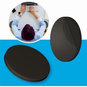 Technogel Ergonomic Elbow Pads (Set of 2) - Black, Cooling Gel, Restorable Stickiness, OEKOTEX 100 Certified, Made in Germany - Ideal for Office, Gaming, and Desk Work