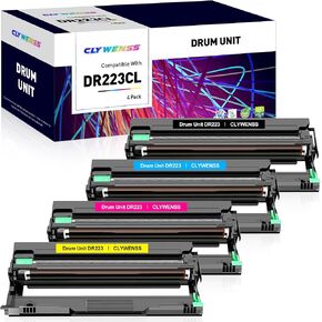 DR223CL Drum Unit Set 4-Pack Replacement for Brother DR223CL DR223 DR-223CL for MFC-L3710CW L3750CDW L3770CDW HL-L3210CDW L3290CDW L3270CDW Printer (Black/Cyan/Magenta/Yellow, 4-Pack)