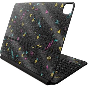 Glossy Glitter Skin Compatible with Apple Magic Keyboard for iPad Air 13-inch (M2) 2024 - Magic Pineapple - Premium 3M Vinyl Protective Decal Cover - Easy to Apply | Crafted in The USA by MightySkins