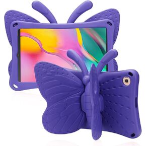 Samsung Galaxy Tab S6 Lite 10.4 Kids case P610 P620 2024 Cute Butterfly Case with Stand for Kids Light Weight EVA Rugged Shockproof Heavy Duty Kids Friendly Full Cover for Boy Girl (Rose)