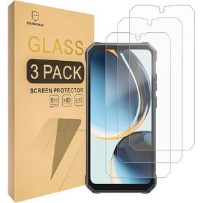 Mr.Shield Screen Protector compatible with FOSSiBOT F105 [Tempered Glass] [3-PACK] [Japan Glass with 9H Hardness]