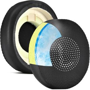 Cooling Gel Ear Pads Replacement Cushions Compatible with Jabra Evolve2 65 (Evolve 2 65MS 65UC MS UC)/Evolve2 40 (40UC 40MS USB)/Elite 45h On-Ear Wireless Headset, Comfort Noise Isolation Foam