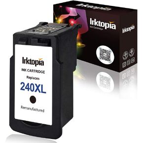 Inktopia Remanufactured Ink Cartridge Replacement for Canon 240XL PG-240XL 240 XL PG 240XL (Single Black) Used in Canon PIXMA MG2120 MG3120 MG3620 TS5120 MG3600 MX372 MX432 MX512 MX532 Printer