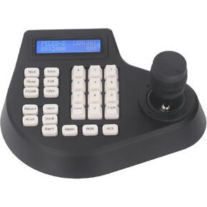 PTZ Camera Controller, RS485 PTZ Camera Keyboard Standard Interface Accurate Control for Monitor (US Plug)
