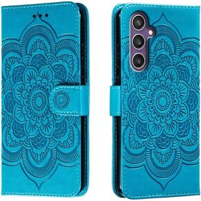 for Samsung Galaxy S24 + Plus (Not for S24) Case Wallet with Card Holder Kickstand Magnetic Soft Leather Flip Fold Case for Samsung S24+ Plus Cover (Purple)