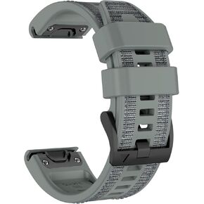 سوار ساعة OVERSTEP QuickFit 22 مم متوافق مع Garmin Fenix ​​E/Fenix ​​8 AMOLED - 47 مم/ Fenix ​​7/ Fenix ​​6/ Fenix ​​5 حزام سيليكون رياضي لساعة Forerunner 935/945/ 955/965 الذكية in Kuwait