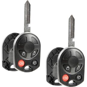 Key Fob Keyless Entry Remote Shell Case & Pad fits Lincoln Mercury OUCD6000022 4 Btn, Set of 2