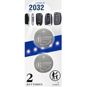 Key Fob Replacement Batteries for Hyundai or Kia Sportage Sorento Soul Forte Optima K5 Rio Sedona NIRO Seltos Cadenza Carnival Stinger EV6 Remote Key Fob Battery (2 Pack)