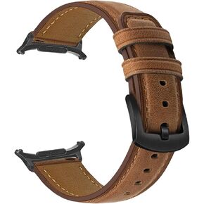 سوار TRUMiRR لساعة Galaxy Watch Ultra 47 مم للرجال، حزام ساعة جلدي بنقرة واحدة بدون فجوة لساعة Samsung Galaxy Watch Ultra 47 مم (2024) in Kuwait