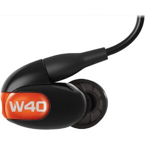 سماعات Westone W40 Gen 2 بأربعة محركات True-Fit مع كابلات صوت وبلوتوث MMCX، أسود/برتقالي (WST-W40-2019) in Kuwait