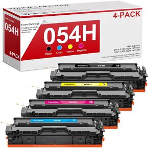 054 Toner Cartridge Set High Yield Replacement for Canon 054 Canon Toner 054H CRG-054 Toner Cartridge Compatible with Canon Color ImageClass MF644Cdw MF642Cdw LBP622Cdw MF641CW Printer, 4 Pack
