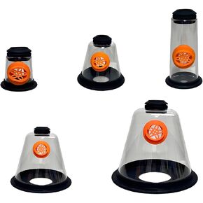Pet Oxygen Mask - 5 Sizes, 7 Feet Tubing - Veterinary Designed Breathing Aid for Dogs & Cats - Helps Relieve Breathing Distress from CHF, Tracheal Collapse, Asthma - Vet, EMS, Use（Purple）