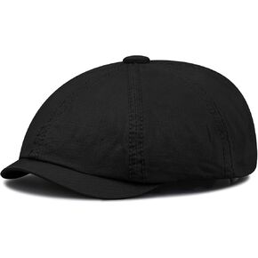 Croogo Classic Newsboy Caps for Men Summer Golf Hat Vintage Flat Cap Ivy Cabbie Driving Hunting Cap 8 Panel Baker Boy Hats