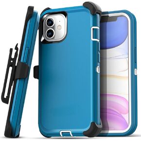 AICase for iPhone 11 Case (6.1"), Heavy Duty Drop Protection Rugged Shockproof/Drop/Dust Proof 3-Layer Protective Durable Phone Cover for iPhone 11, Black/Tree
