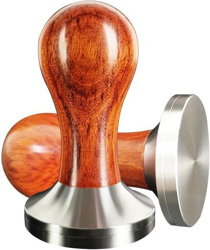 51mm Espresso Tamper, Coffee Tamper 51mm, Espresso Coffee Tampers For 51mm Portafilters, Solid wood, Stainless Steel Base in Saudi Arabia