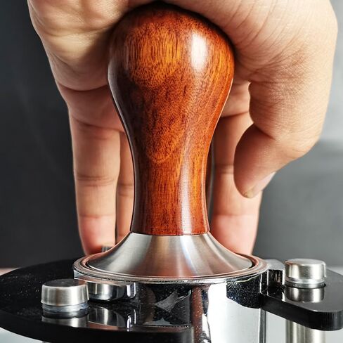 51mm Espresso Tamper, Coffee Tamper 51mm, Espresso Coffee Tampers For 51mm Portafilters, Solid wood, Stainless Steel Base in Saudi Arabia