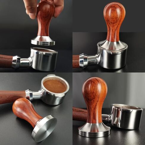 51mm Espresso Tamper, Coffee Tamper 51mm, Espresso Coffee Tampers For 51mm Portafilters, Solid wood, Stainless Steel Base in Saudi Arabia