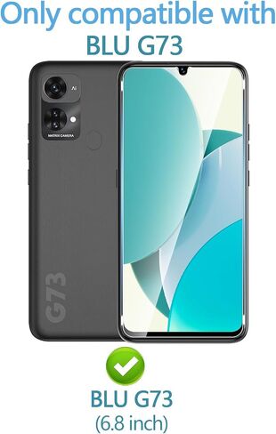 عبوتان من واقي الشاشة الزجاجي لجهاز BLU G73، طبقة من الزجاج المقوى المقاوم للكسر بدرجة 9H لجهاز BLU G73، خالية من الفقاعات، شفافة عالية الدقة، صديقة للحافظة، سهلة التركيب in Saudi Arabia