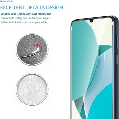 عبوتان من واقي الشاشة الزجاجي لجهاز BLU G73، طبقة من الزجاج المقوى المقاوم للكسر بدرجة 9H لجهاز BLU G73، خالية من الفقاعات، شفافة عالية الدقة، صديقة للحافظة، سهلة التركيب in Saudi Arabia