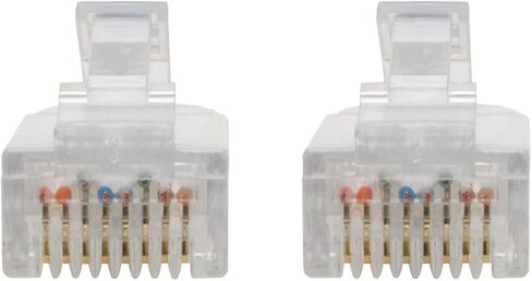 كابل توصيل Tripp Lite Cat6 UTP (RJ45)، M/M، كابل إيثرنت Cat6، جيجابت (1 جيجابت في الثانية)، مصبوب، نحيف، أزرق، 8 بوصة (N201-S8N-BL) in Saudi Arabia