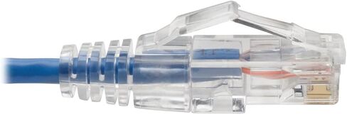 كابل توصيل Tripp Lite Cat6 UTP (RJ45)، M/M، كابل إيثرنت Cat6، جيجابت (1 جيجابت في الثانية)، مصبوب، نحيف، أزرق، 8 بوصة (N201-S8N-BL) in Saudi Arabia
