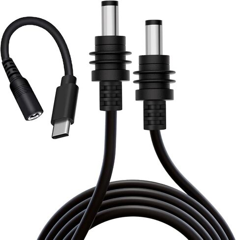 USB C to DC Adapter Cable, USB C Male to 5.5 2.1mm DC Female Power Cable for Starlink Mini DC Power Cable, Work with 65W+ PD 20V Protocol Power Supply/Source (USB C to DC Female Adapter Cable) in Saudi Arabia