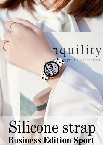 20mm Silicone Sport Bands Compatible for Galaxy Watch 6/Watch 5/Galaxy Watch 4 40mm 44mm/Classic 42mm 46mm/Watch 3 41mm, Active 2 Watch Bands, Replacement Strap for Women in Kuwait