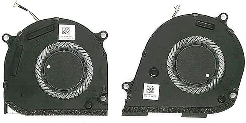مروحة تبريد جديدة لوحدة المعالجة المركزية ووحدة معالجة الرسومات للكمبيوتر المحمول HP Envy 15-DS 15-DR 15M-DS 15M-DS0011DX 15-DS0013NR 15-DS0003CA 15-DS0013CA TPN-W142 TPN-W143 Series L53542-001 L53541-001 Fan in Kuwait
