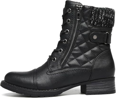 أحذية DECARSDZ النسائية الأنيقة للكاحل باللون الأسود برباط للدراجة النارية in Kuwait