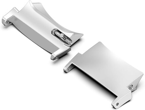 Compatible with Oneplus Watch 2 Band Connector, Stainless Steel Replacement Connection Metal Adapter Connect for Oppo Watch X Strap Accessories (Black&Silver) in Kuwait