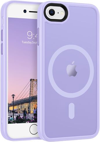 حافظة Telaso لهاتف iPhone SE، حافظة مغناطيسية لهاتف iPhone SE 2022، حافظة iPhone SE 2020، حافظة iPhone 8/7 متوافقة مع حافظة هاتف iPhone SE الواقية الشفافة غير اللامعة المضادة للخدش، أسود in Saudi Arabia