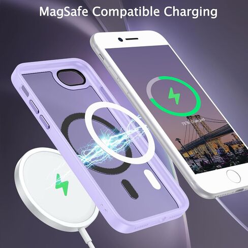 حافظة Telaso لهاتف iPhone SE، حافظة مغناطيسية لهاتف iPhone SE 2022، حافظة iPhone SE 2020، حافظة iPhone 8/7 متوافقة مع حافظة هاتف iPhone SE الواقية الشفافة غير اللامعة المضادة للخدش، أسود in Saudi Arabia