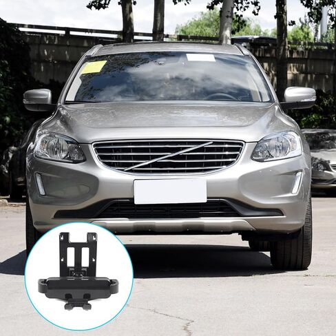 TINKI Car Phone Holder Mount Compatible with Volvo XC60 2009-2017 Accessories, Center Console Dashboard Navigation Screen Handsfree Car Phone Stand (Black - Retractable Style) in Saudi Arabia
